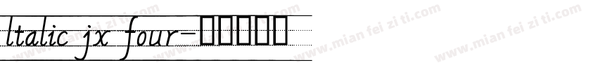 ltalic jx four字体转换